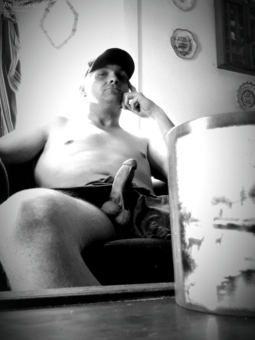 Enjoying a cup of coffee after an afternoon of yardwork....