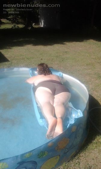 My lady getting some sun, love her curves!!!