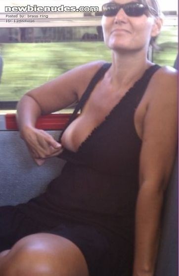 Naughty soccer mom on school field trip....
